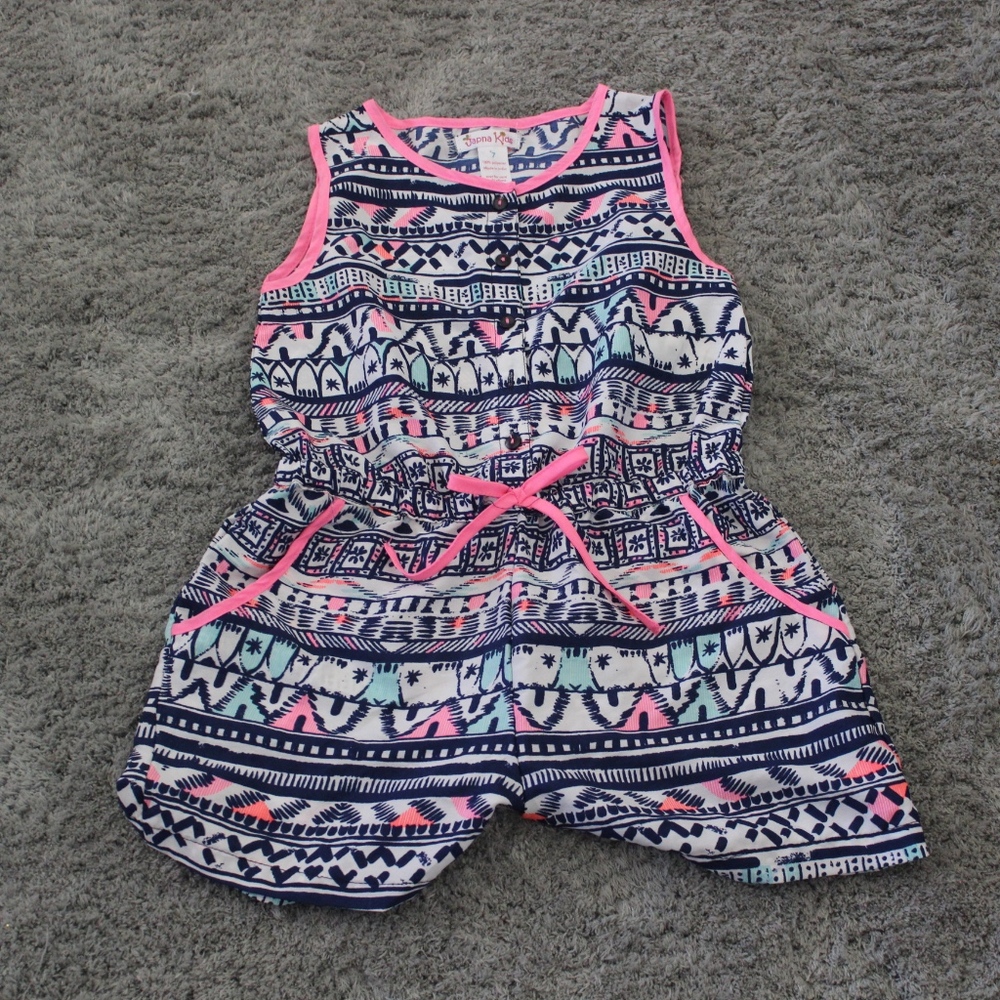colorful spring romper